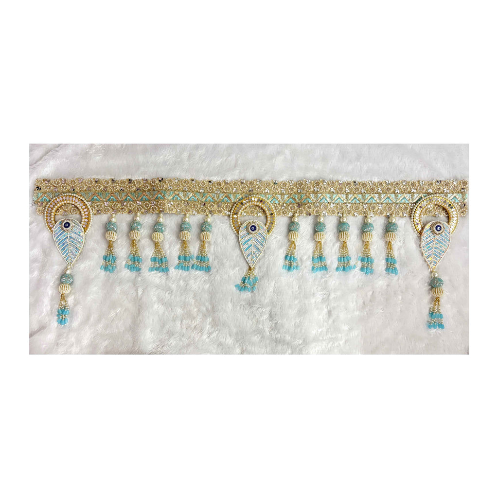 Neela Nazar | Blue & Gold Evil Eye Bandarwal