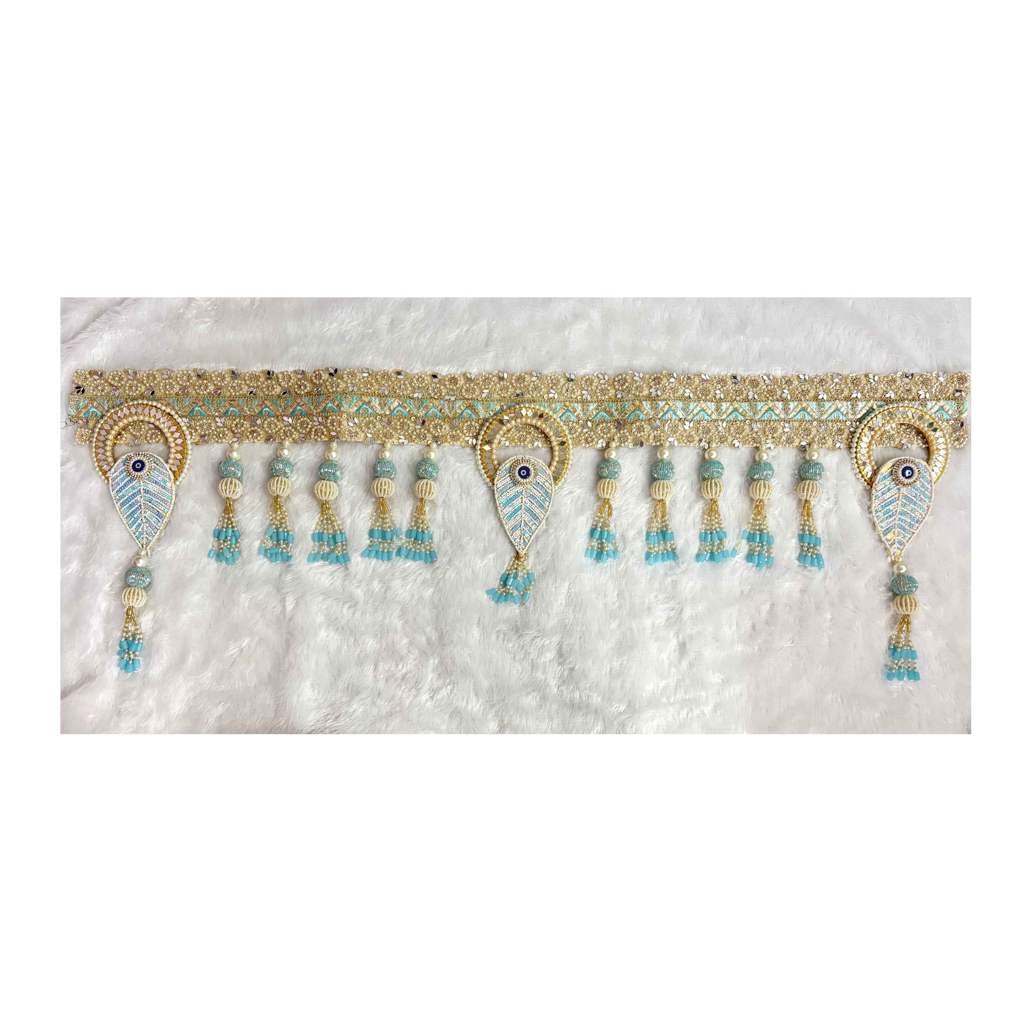 Neela Nazar | Blue & Gold Evil Eye Bandarwal