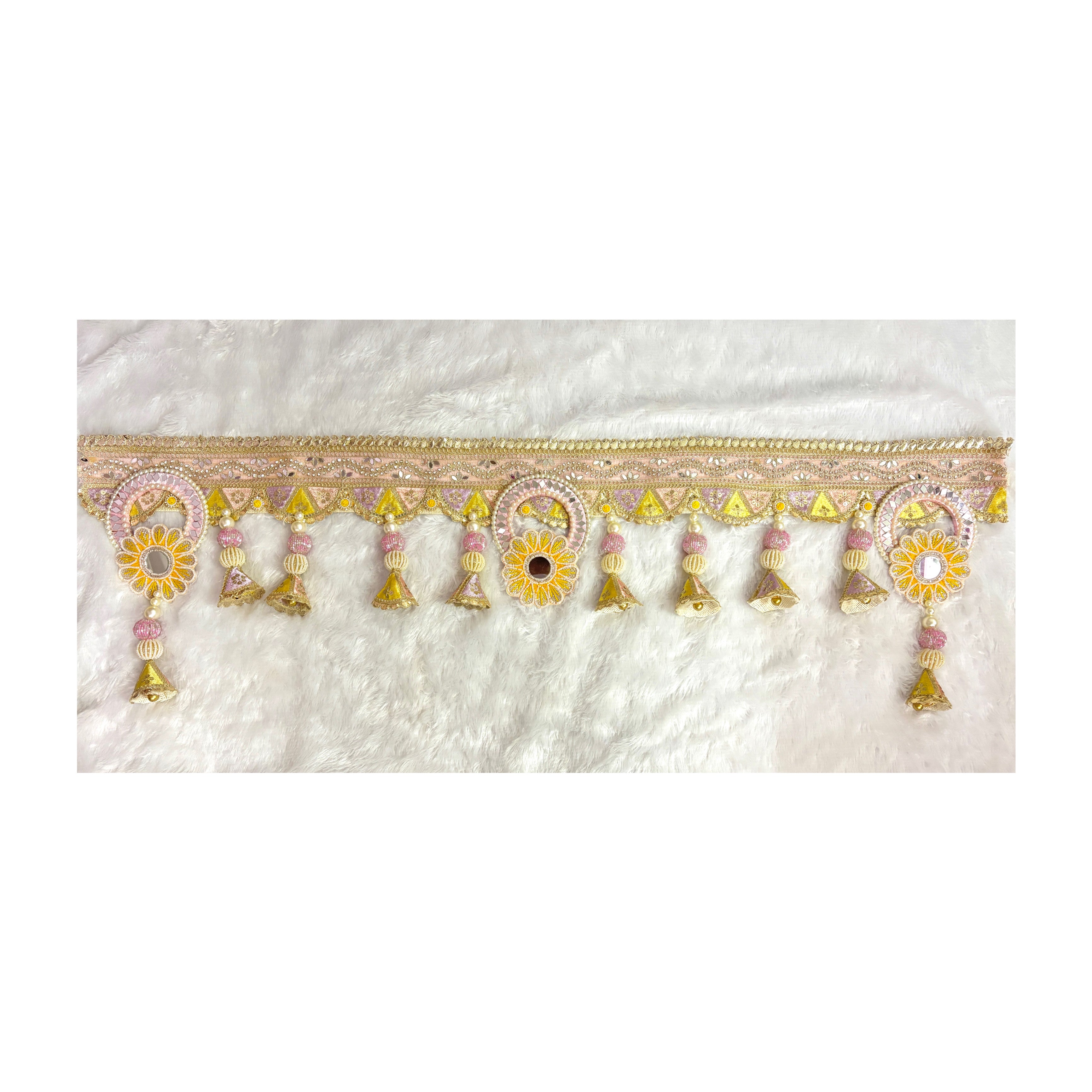 Morning Hues | Pastel Pink & Yellow Bandarwal for Doors